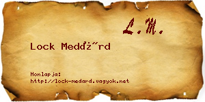 Lock Medárd névjegykártya